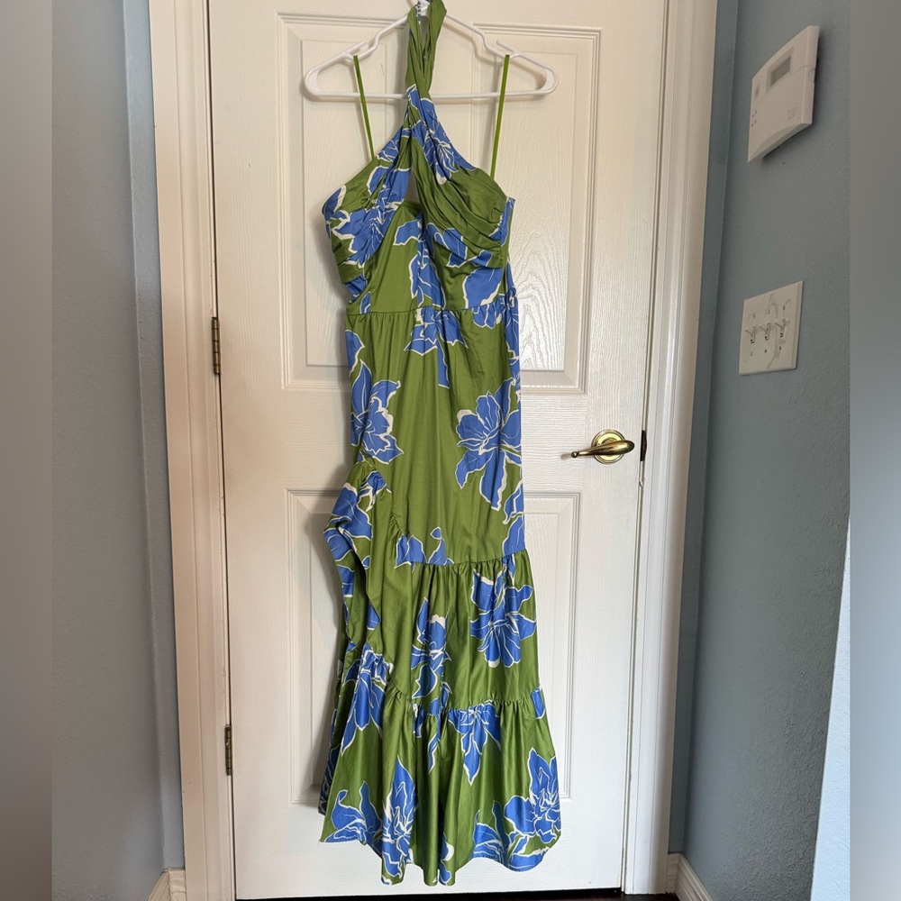 Hutch Joslin Cotton Sateen Midi-Dress Anthropologie - Picture 9 of 11